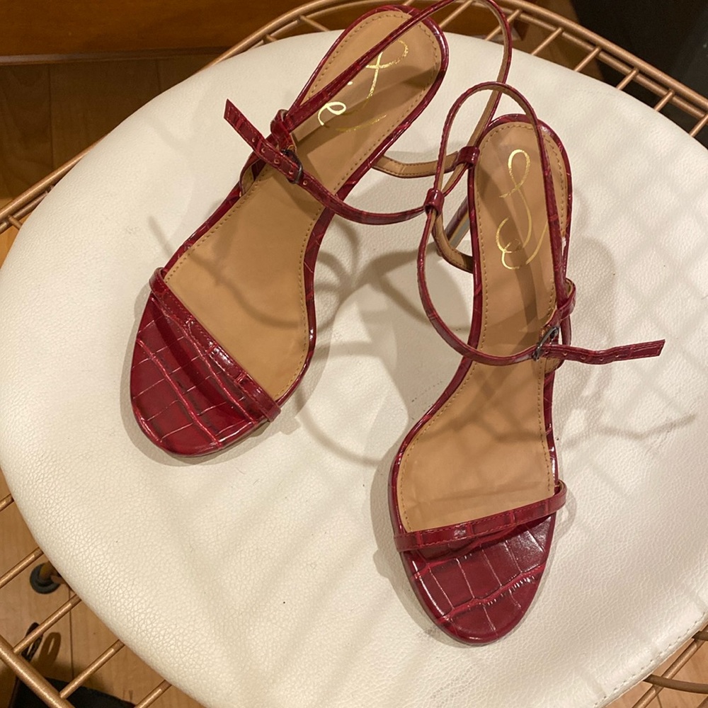 Red Strap Heels